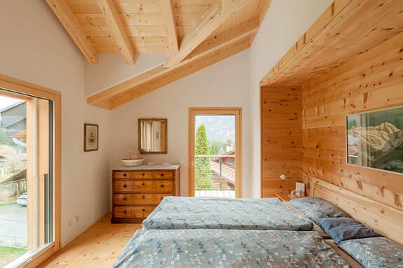 Ein Arvenzimmer für einen guten Schlaf.